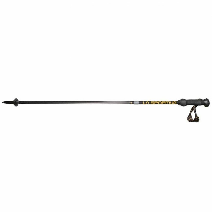 Trekking And Camping * | La Sportiva Trail Speed Carbon Poles Pair Of Trail Running Poles Reduction In Price Black