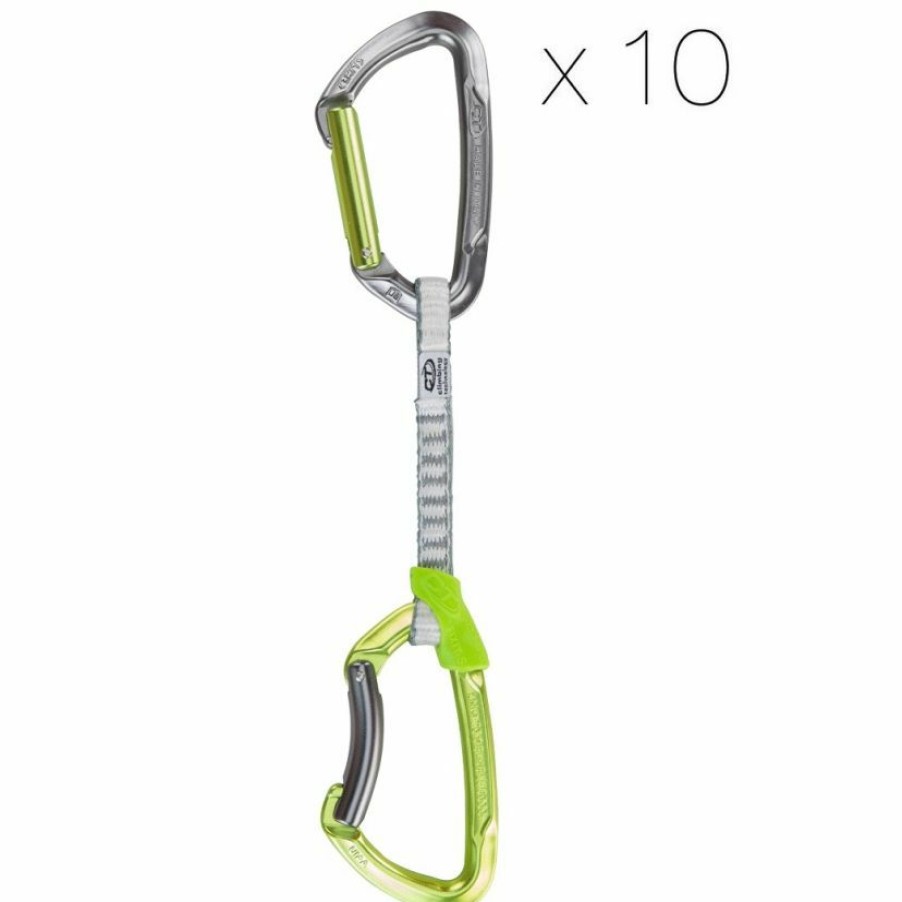 Climbing * | Ct Climbing Technology Lime Dy 10-Pack Climbing Quickdraws Outlet Sale