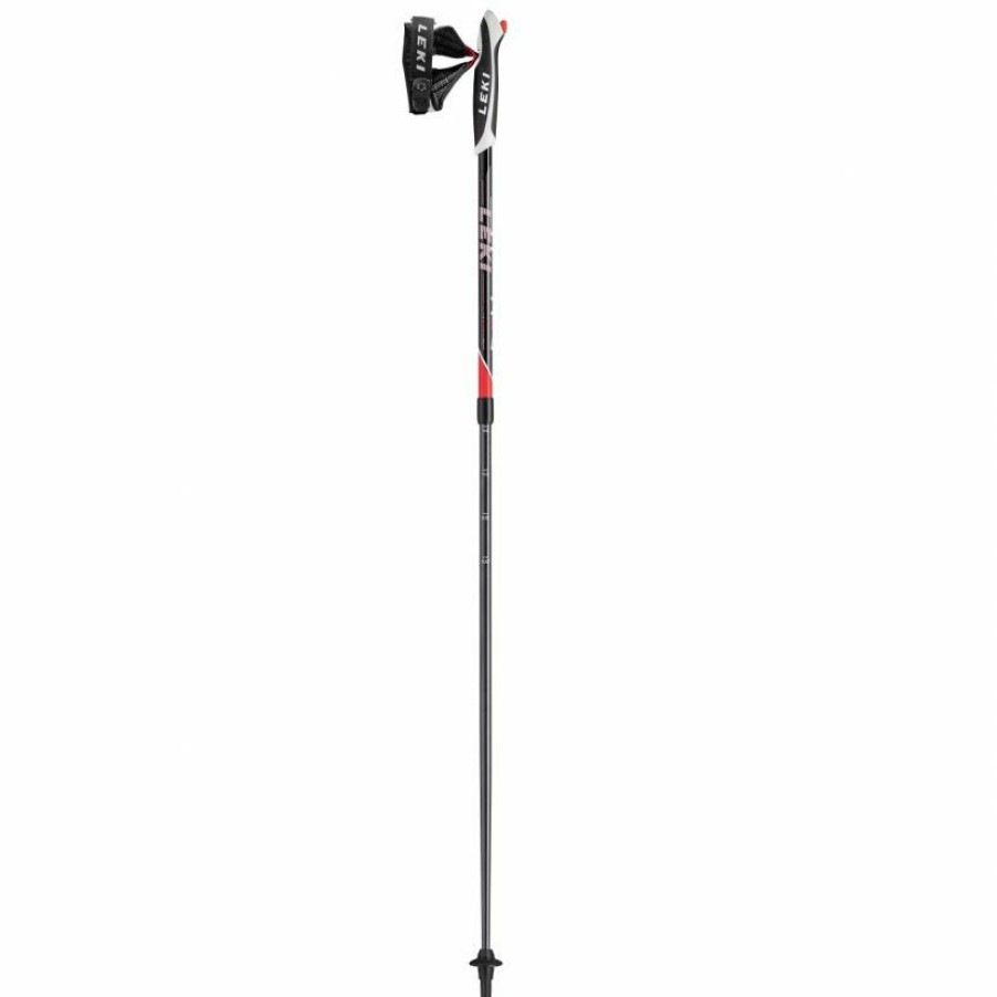 Trekking And Camping * | Leki Spin Telescopic Trekking Pole Special Design Black/Anthracite/White/Neon Red