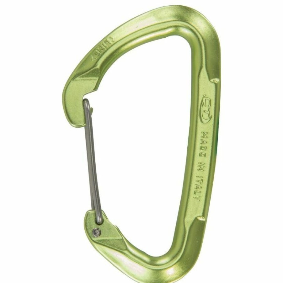 Climbing * | Ct Climbing Technology Lime W Climbing Carabiner With Wire Gate New Models