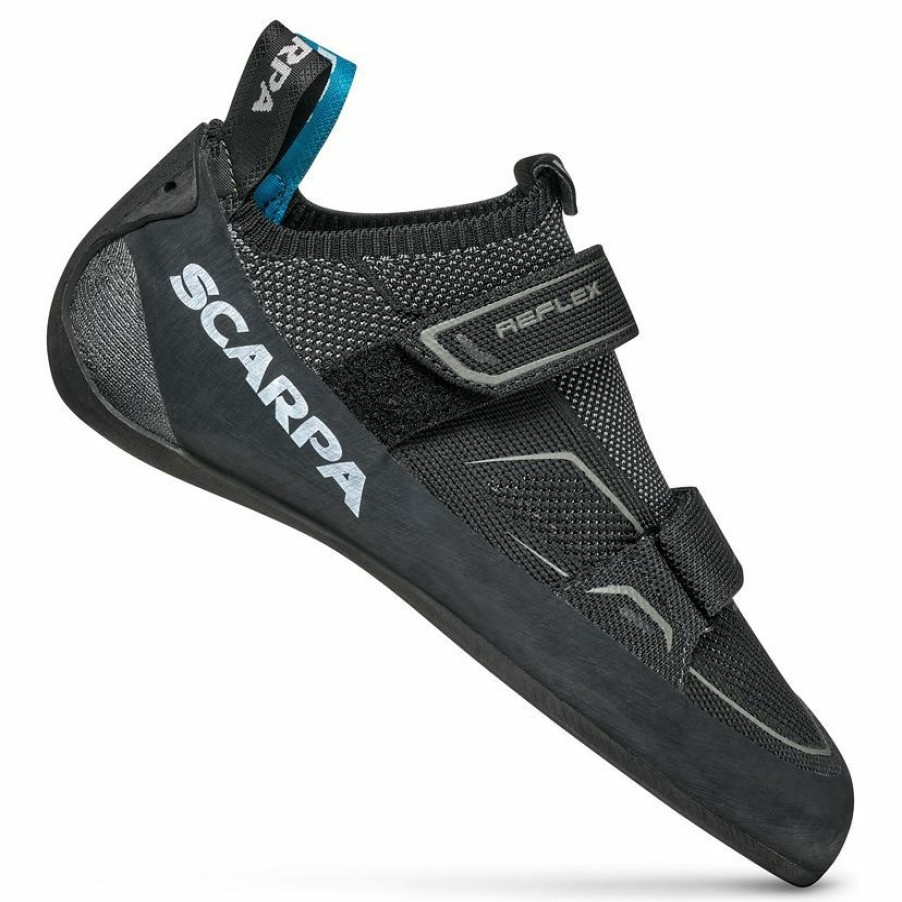 Footwear * | Scarpa Reflex V Black/Gray Climbing Shoes Reduced Price