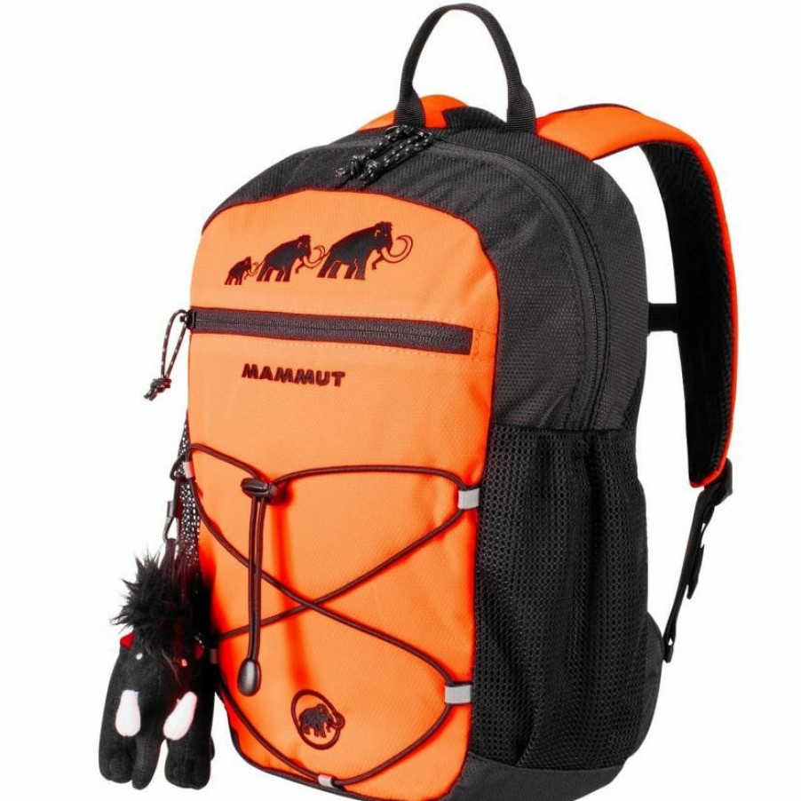 Trekking And Camping * | Mammut First Zip Kids' Trekking Backpack Cheaper Black/Inferno