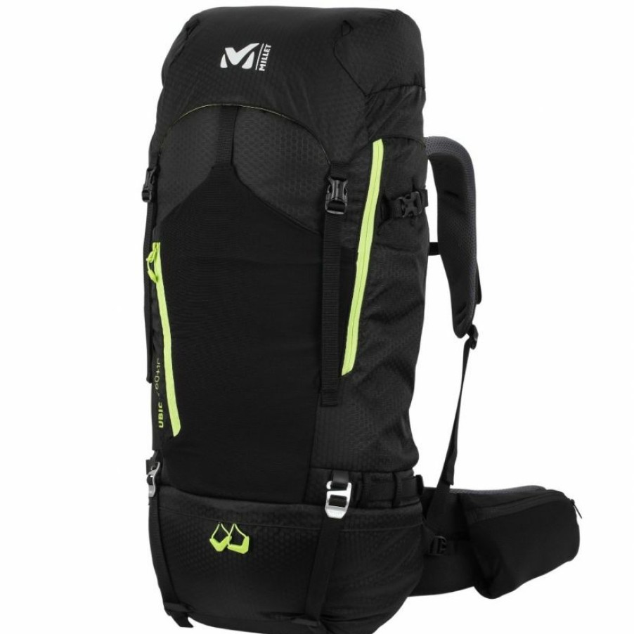 Trekking And Camping * | Millet Ubic 60 + 10 Trekking Backpack The Best Choice Black