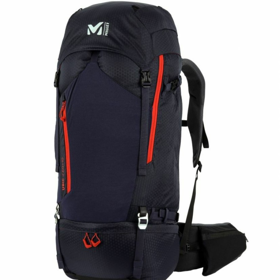 Trekking And Camping * | Millet Ubic 60 + 10 Trekking Backpack The Best Choice Black