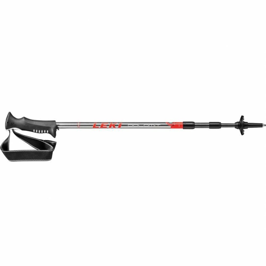 Trekking And Camping * | Leki Dolomit Lite Telescopic Trekking Poles Attractive Model Gunmetal/Tangerine