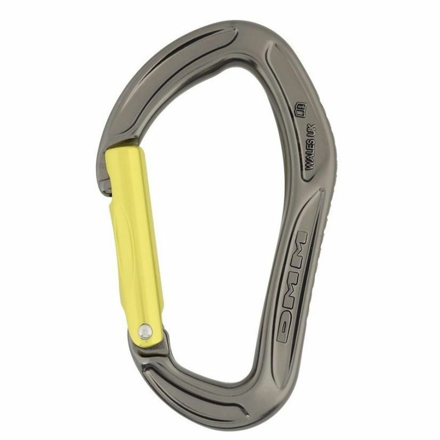 Climbing * | Dmm Alpha Sport Climbing Carabiner With Straight Gate 30%-70% Off Titanium/Red