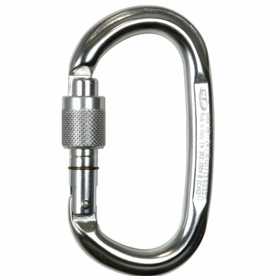 Climbing * | Ct Climbing Technology Pillar Sg Oval Screw-Lock Climbing Carabiner Best Quality Orange