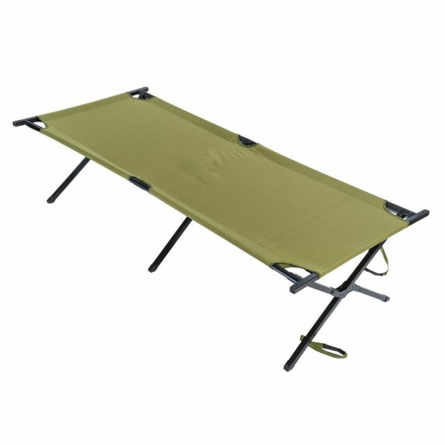 Trekking And Camping * | Ferrino Strong Cot Xl Camp Bed Clearance Blue