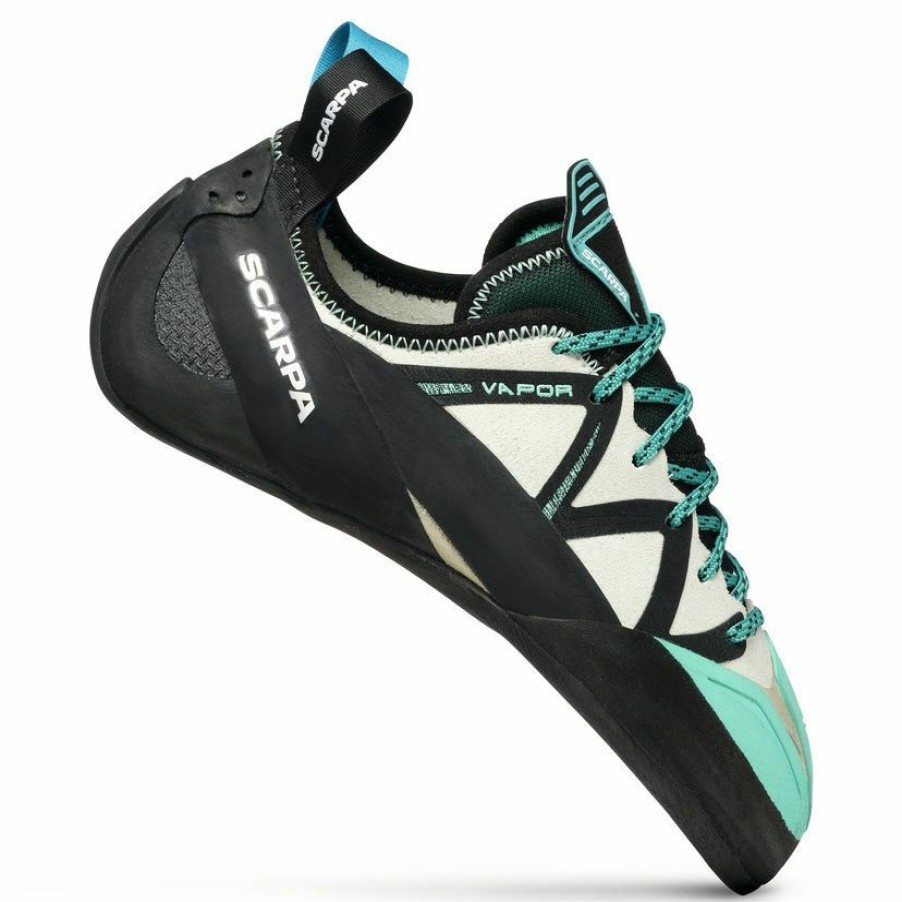 Footwear * | Scarpa Vapor Wmn Dust Gray / Aqua Women'S Climbing Shoes New Arrivals