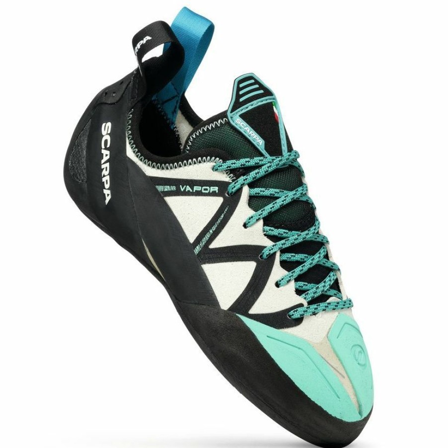 Footwear * | Scarpa Vapor Wmn Dust Gray / Aqua Women'S Climbing Shoes New Arrivals