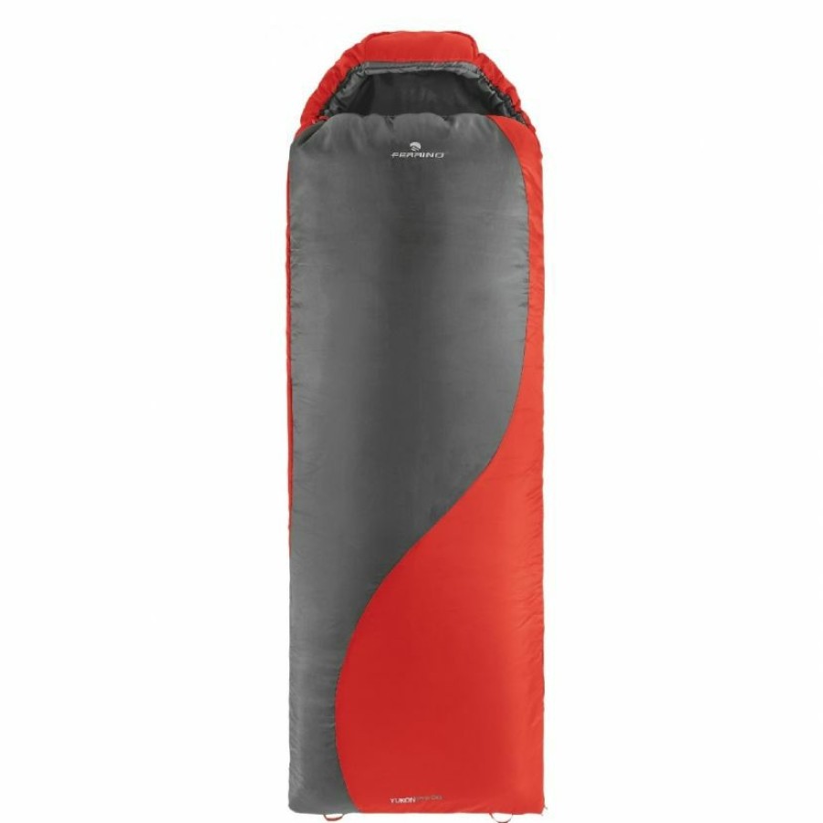 Trekking And Camping * | Ferrino Yukon Pro Sq Sleeping Bag Exactly Discount Red/Grey