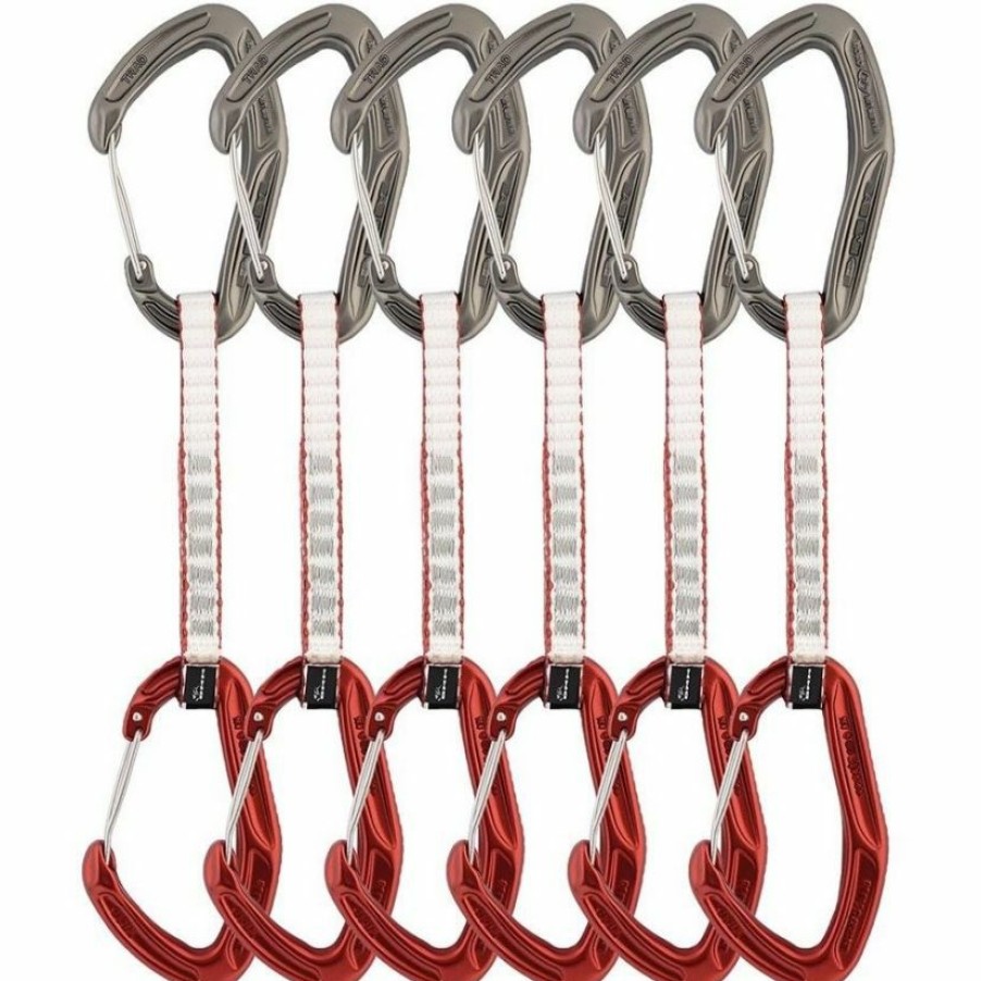 Climbing * | Dmm Alpha Trad 6-Pack Climbing Quickdraw Attractive Model Titanium/Red