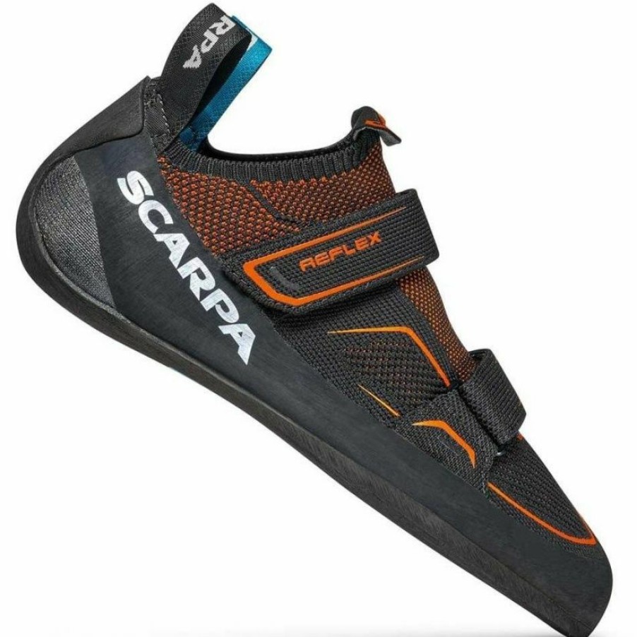 Footwear * | Scarpa Reflex V Black/Flame Climbing Shoes Limited Edition