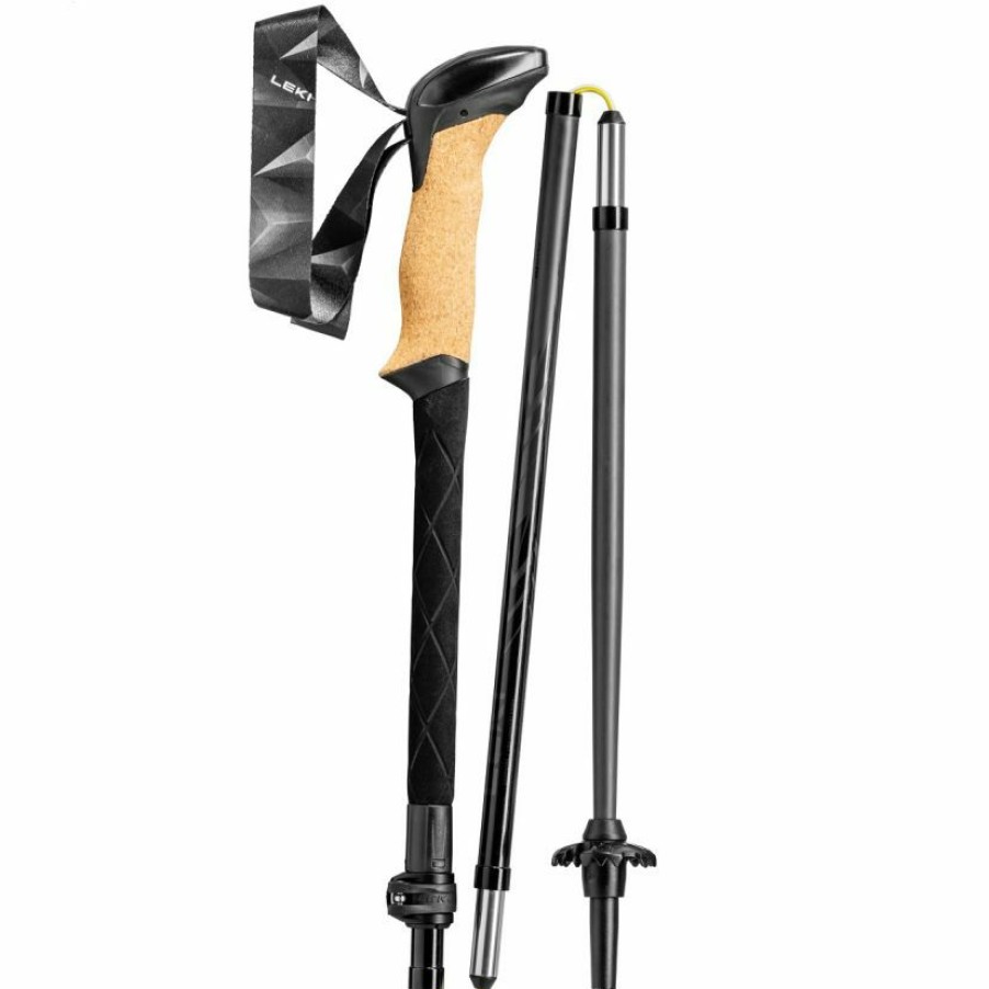 Trekking And Camping * | Leki Black Series Fx Carbon Pair Of Trekking Poles Quality Guarantee