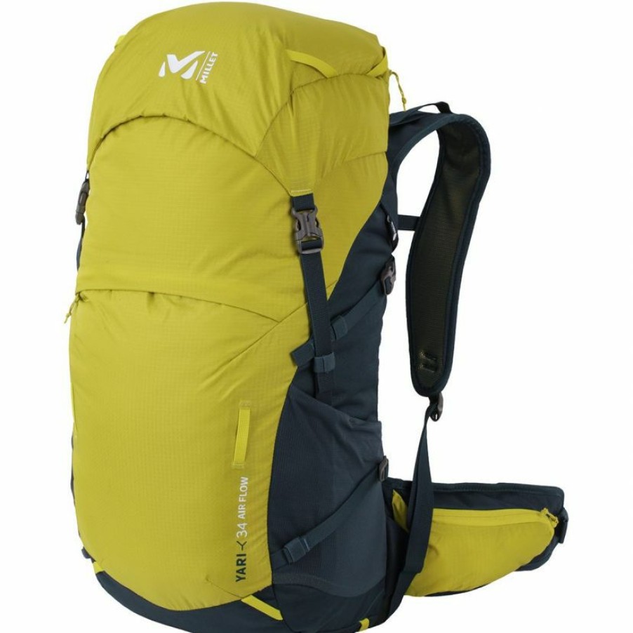 Trekking And Camping * | Millet Yari 34 Airflow Trekking Backpack Exceptional Design Black