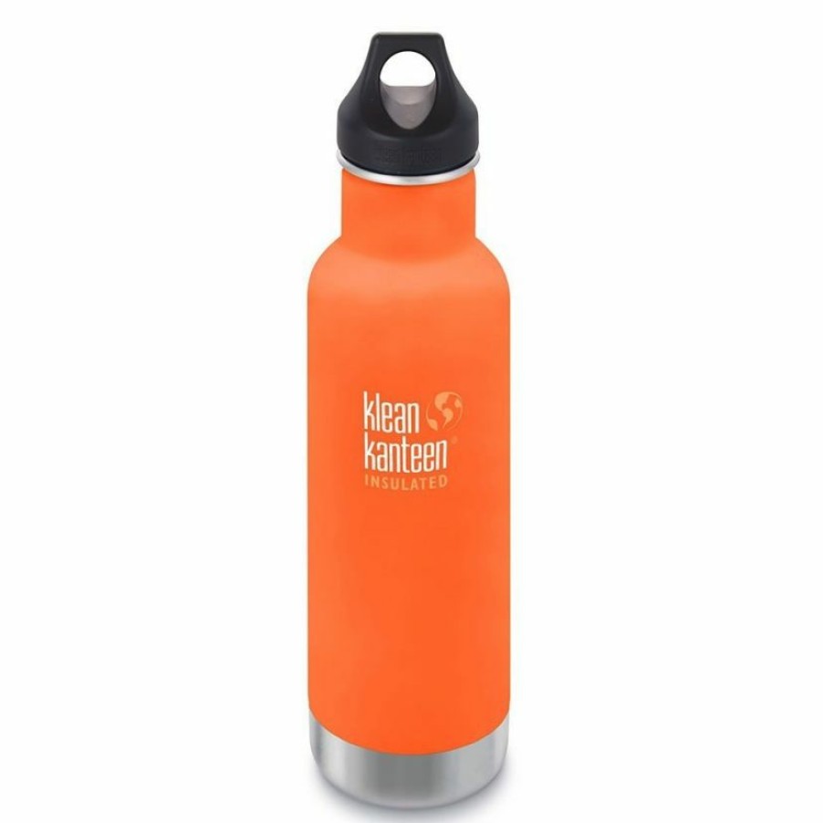 Trekking And Camping * | Klean Kanteen Classic Vacuum Insulated Loop Cap 592 Ml Stainless Steel Water Bottle Exceptional Design