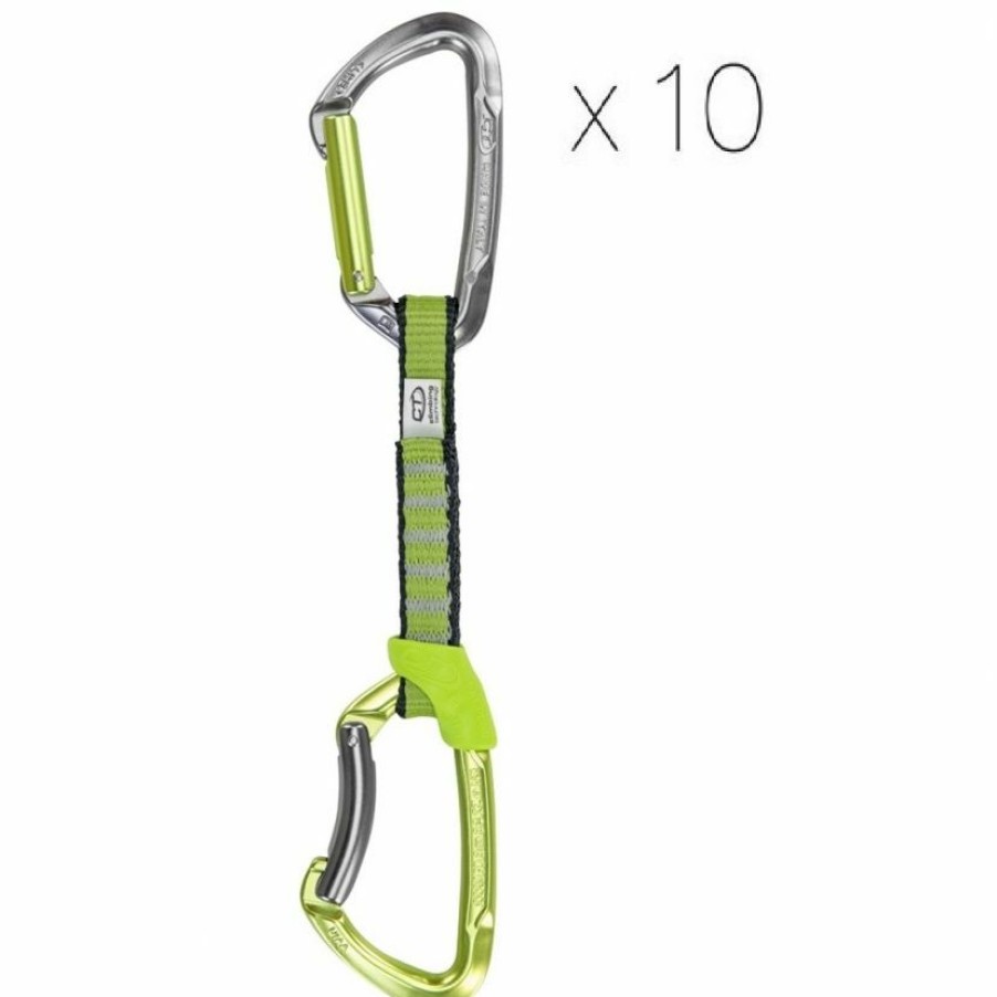 Climbing * | Ct Climbing Technology Lime Ny 10-Pack Climbing Quickdraws Exceptional Design