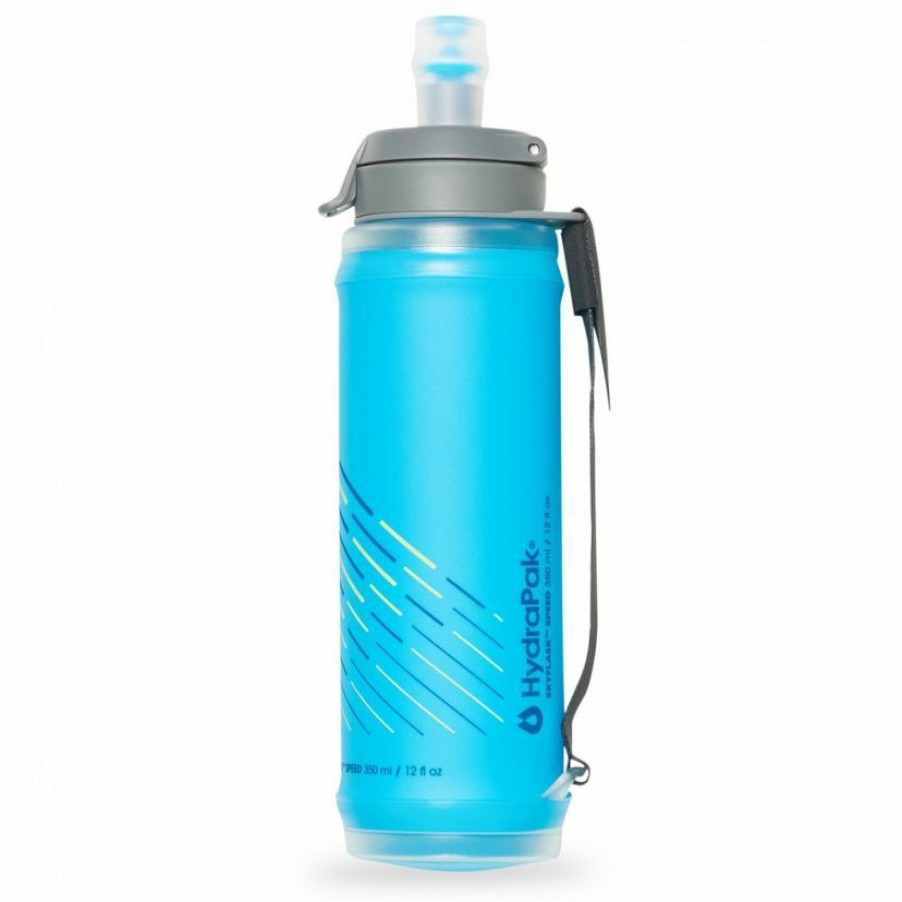 Trekking And Camping * | Hydrapak Skyflask Speed 350 Ml Soft Water Bottle Exceptional Design Malibue Blue