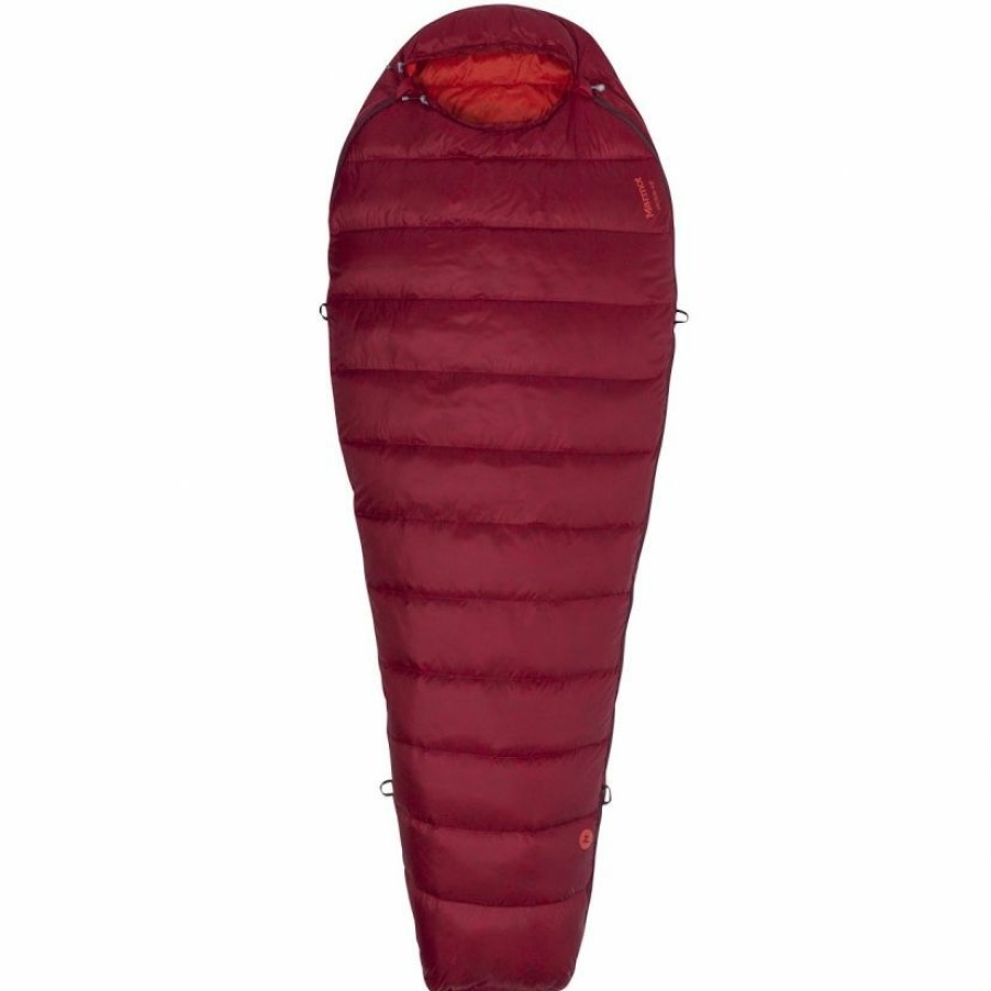 Trekking And Camping * | Marmot Micron 40 Long Sleeping Bag Discounts Online Sienna Red/Tomato