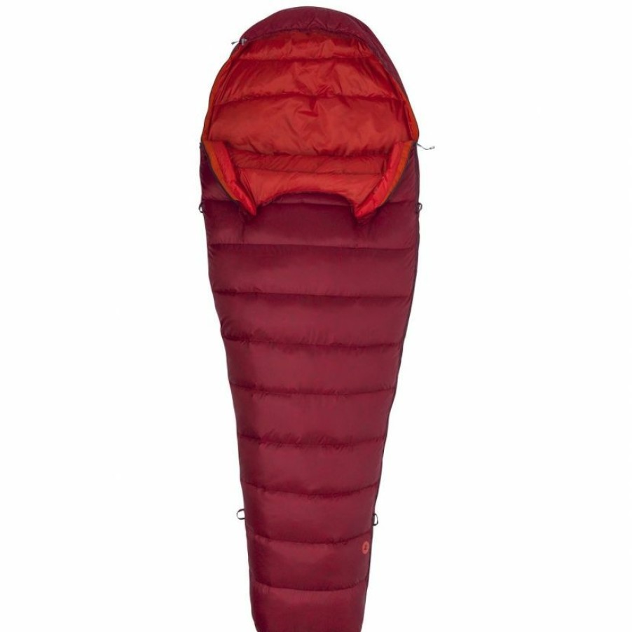 Trekking And Camping * | Marmot Micron 40 Long Sleeping Bag Discounts Online Sienna Red/Tomato