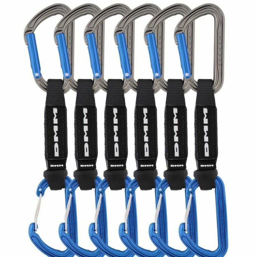 Climbing * | Dmm Shadow/Spectre Hybrid 6-Pack Climbing Quickdraw Best Price Titanium/Purple